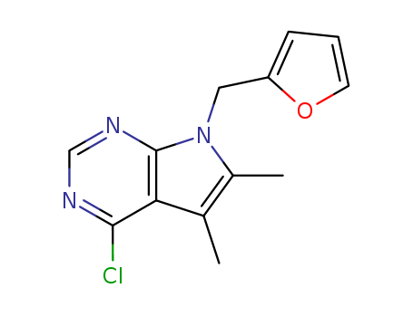 4-CHLORO-7-(2-FURYLMETHYL)-5,6-DIMETHYL-7H-PYRROLO[2,3-D]PYRIMIDINE