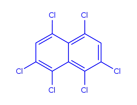 Molecular Structure of 103426-92-2 (1,2,4,5,7,8-HEXACHLORONAPHTHALENE)