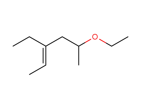 Molecular Structure of 103754-90-1 (2-hexene, 5-ethoxy-3-ethyl-)