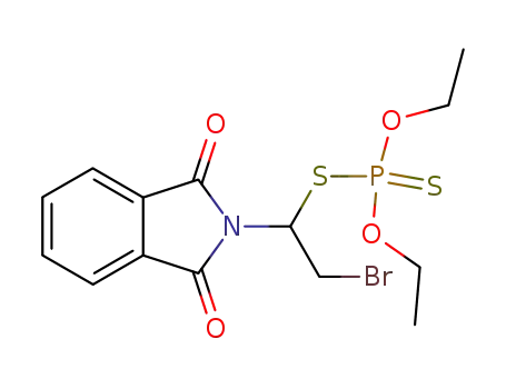 Molecular Structure of 10312-20-6 (S-[2-bromo-1-(1,3-dioxo-1,3-dihydro-2H-isoindol-2-yl)ethyl] O,O-diethyl dithiophosphate)