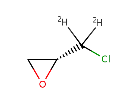 Molecular Structure of 1032237-24-3 (Oxirane,2-(chloroMethyl-d2)-,(2R))