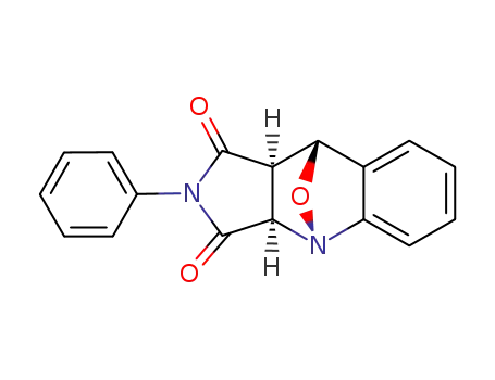 (+/-)-2-phenyl-(3a<i>t</i>.9a<i>t</i>)-9,9a-dihydro-3a<i>H</i>-4<i>r</i>,9<i>c</i>-epoxido-pyrrolo[3,4-<i>b</i>]quinoline-1,3-dione