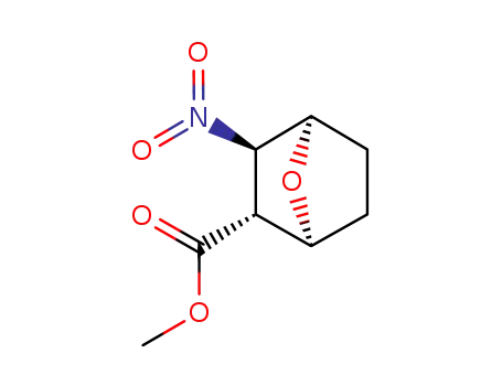 Molecular Structure of 103530-11-6 (7-Oxabicyclo[2.2.1]heptane-2-carboxylicacid,3-nitro-,methylester,[1S-(2-exo,3-endo)]-(9CI))