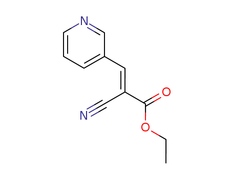 Molecular Structure of 17999-71-2 (Ethyl 2-Cyano-3-(3-pyridyl)acrylate)