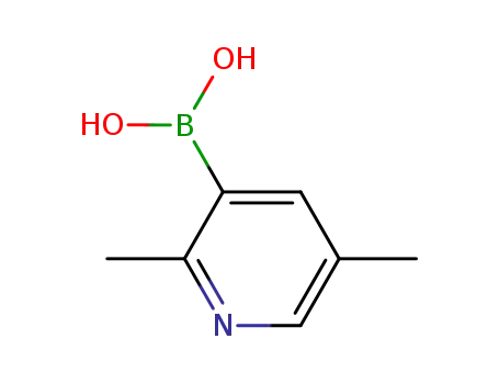 Molecular Structure of 1029654-18-9 (2,5-DIMETHYLPYRIDINE-3-BORONIC ACID)