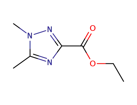 Molecular Structure of 1034197-35-7 (1,5-dimethyl-1H-[1,2,4]triazole-3-carboxylic acid ethyl ester)