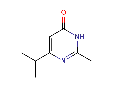 Molecular Structure of 34126-99-3 (6-ISOPROPYL-2-METHYLPYRIMIDIN-4-OL)