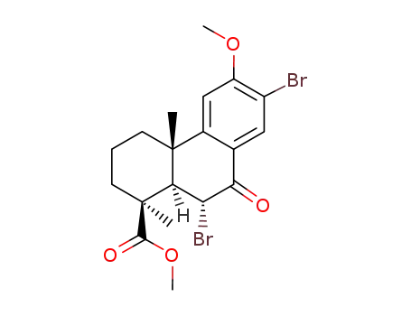 methyl 6α,13-dibromo-12-methoxy-7-oxopodocarpa-8,11,13-trien-19-oate