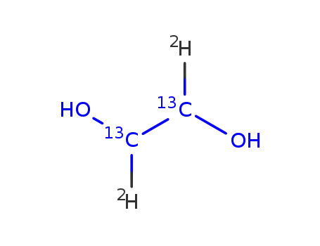 Molecular Structure of 104700-12-1 (ETHYLENE GLYCOL (1,2-13C2))