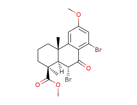 methyl 6α,14-dibromo-12-methoxy-7-oxo-podocarpa-8,11,13-trien-19-oate