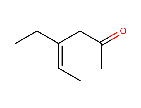 Molecular Structure of 74976-02-6 ((Z)-4-ethyl-4-hexen-2-one)