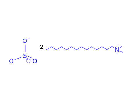 Molecular Structure of 104903-23-3 (TETRADECYLTRIMETHYLAMMONIUM HYDROGEN SULFATE)