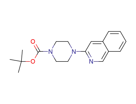 Molecular Structure of 1042986-15-1 (tert-Butyl 4-(isoquinolin-3-yl)piperazine-1-carboxylate)