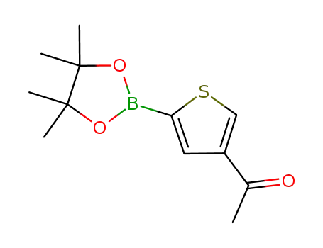 Molecular Structure of 1040281-85-3 (4-Acetylthiophene-2-boronic acid, pinacol ester)