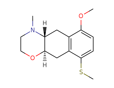 3,4,4A,5,10,10A-HEXAHYDRO-6-METHOXY-4-METHYL-9-METHYLTHIO-2H-NAPHTH[2,3-B]-1,4-OXAZINE