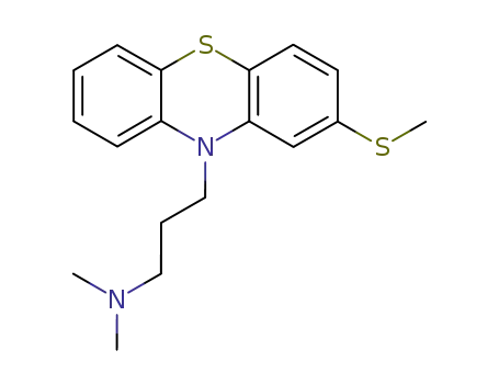 Molecular Structure of 1039-59-4 (N,N-dimethyl-3-[2-(methylsulfanyl)-10H-phenothiazin-10-yl]propan-1-amine)