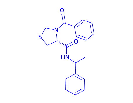 3-Benzoyl-N-(1-phenylethyl)-4-thiazolidinecarboxamide