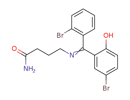 4-{[1-(5-Bromo-2-hydroxy-phenyl)-1-(2-bromo-phenyl)-meth-(E)-ylidene]-amino}-butyramide