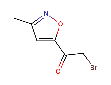 Molecular Structure of 104777-32-4 (Ethanone, 2-bromo-1-(3-methyl-5-isoxazolyl))