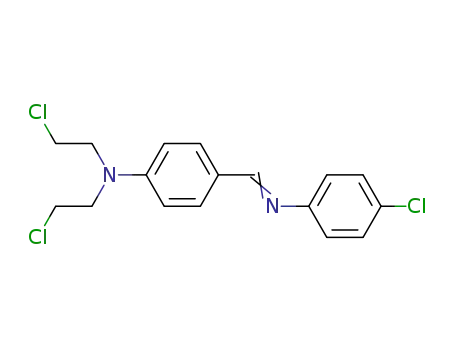 N,N-비스(2-클로로에틸)-4-[(4-클로로페닐)이미노메틸]아닐린