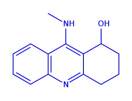 Molecular Structure of 104675-32-3 (9-(methylamino)-1,2,3,4-tetrahydroacridin-1-ol)