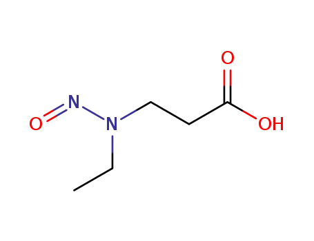 Molecular Structure of 10478-55-4 (3-[ethyl(nitroso)amino]propanoic acid)