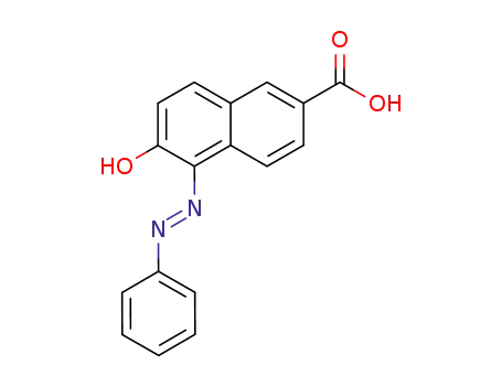 (5E)-6-oxo-5-(2-phenylhydrazinylidene)-5,6-dihydronaphthalene-2-carboxylic acid