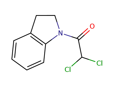 Molecular Structure of 104756-60-7 (1H-Indole, 1-(dichloroacetyl)-2,3-dihydro- (9CI))