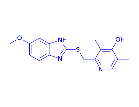 Molecular Structure of 103876-98-8 (4-Hydroxy Omeprazole Sulfide)