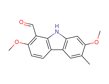 9H-Carbazole-1-carboxaldehyde,2,7-dimethoxy-6-methyl-