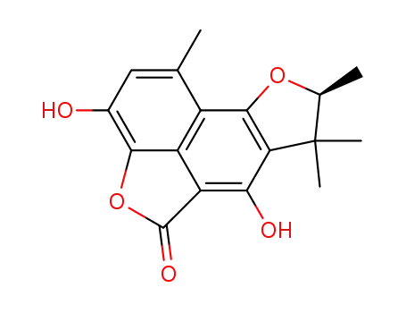 (-)-7,8-dihydro-3,6-dihydroxy-1,7,7,8-tetramethyl-5H-furo-[2',3':5,6]naphtho[1,8-bc]furan-5-one