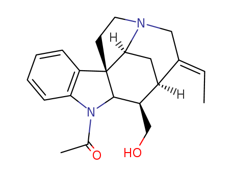 Curan-17-ol,1-acetyl-19,20-didehydro-, (16a,19E)- (9CI) cas  2616-16-2