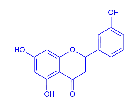 Molecular Structure of 104732-07-2 (5,7-dihydroxy-2-(3-hydroxyphenyl)-2,3-dihydro-4H-chromen-4-one)