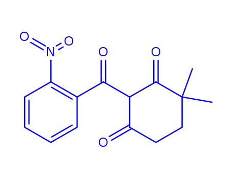 Molecular Structure of 104206-61-3 (4,4-dimethyl-2-(2-nitrobenzoyl)cyclohexane-1,3-dione)