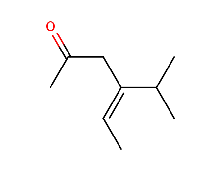 Molecular Structure of 121138-92-9 ((Z)-4-Isopropyl-hex-4-en-2-one)