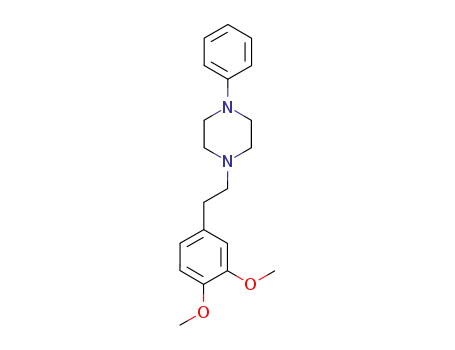 Molecular Structure of 1047-68-3 (1-[2-(3,4-Dimethoxyphenyl)ethyl]-4-phenylpiperazine)