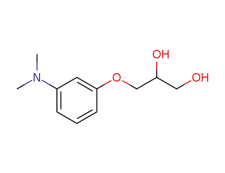 Molecular Structure of 104179-37-5 (1,2-Propanediol, 3-(m-(dimethylamino)phenoxy)-)
