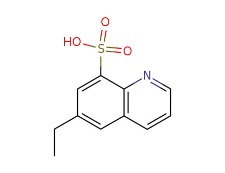 Molecular Structure of 103989-16-8 (8-Quinolinesulfonic  acid,  6-ethyl-)
