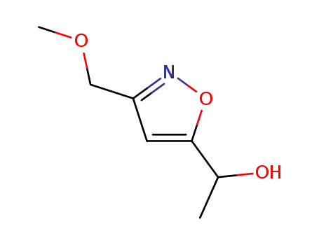 Molecular Structure of 71502-39-1 (5-Isoxazolemethanol,3-(methoxymethyl)--alpha--methyl-(9CI))
