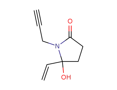 5-ethenyl-5-hydroxy-1-propargyl-2-pyrrolidinone