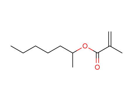 Molecular Structure of 99992-62-8 (methacrylic acid-(1-methyl-hexyl ester))