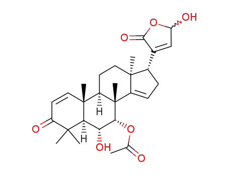 Molecular Structure of 104494-22-6 ((5alpha,6alpha,7alpha,8xi,13alpha,20Z)-20-(2,2-dihydroxyethylidene)-6-hydroxy-4,4,8-trimethyl-3,21-dioxo-15,21-epoxypregna-1,14-dien-7-yl acetate)