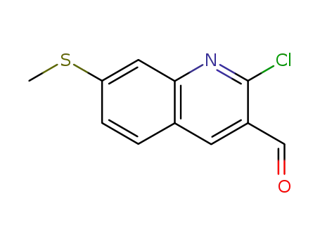 2-클로로-7-메틸설파닐-퀴놀린-3-카르발데하이드