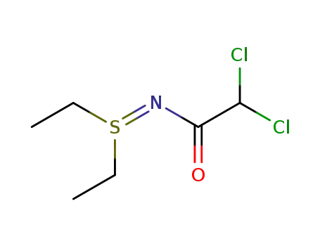 Molecular Structure of 10403-82-4 (2,2-dichloro-N-(diethyl-lambda~4~-sulfanylidene)acetamide)