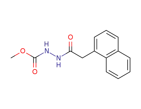 Molecular Structure of 104484-82-4 (methyl 2-(1-naphthylacetyl)hydrazinecarboxylate)