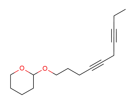 Molecular Structure of 166901-10-6 (1-(tetrahydropyran-2-yloxy)-4,7-decadiyne)