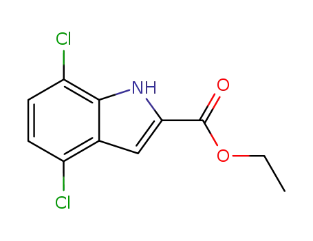 4,7-디클로로-인돌-2-카르복실산 에틸 에스테르
