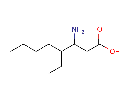 Molecular Structure of 103905-71-1 (3-AMINO-4-ETHYL-OCTANOIC ACID)