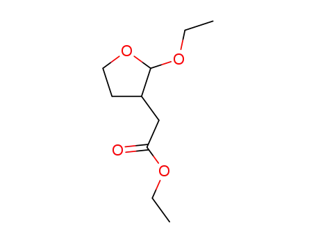 Molecular Structure of 104036-66-0 (3-Furanaceticacid,2-ethoxytetrahydro-,ethylester(6CI,9CI))