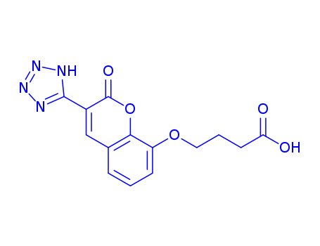 4-(2-OXO-3-(1H-TETRAZOL-5-YL)-2H-CHROMEN-8-YLOXY)BUTYRIC ACID